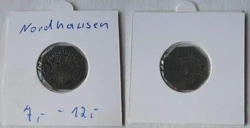 5 Pfennig Zink Notmünze Notgeld Stadt Nordhausen 1917 (102893)