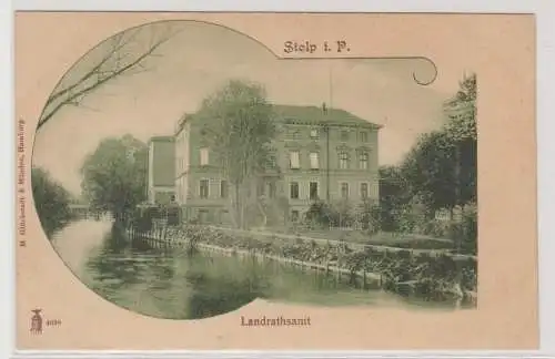 98652 Ak Stolp in Pommern Landrathsamt um 1900