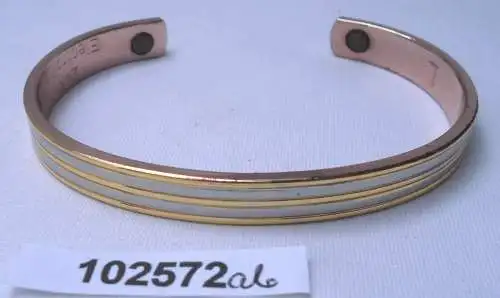 Elegantes Magnet Armband Armreifen 24 Karat Electro Plated (vergoldet) (102572)