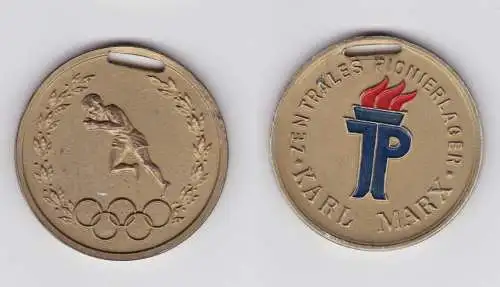 DDR Medaille Zentrales Pionierlager Karl Marx Stufe Gold (135838)