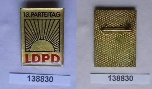 13. Parteitag LDPD Liberal Demokratische Partei Deutschlands Weimar 1982 /138830