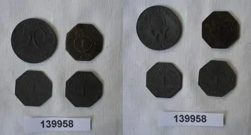 4 x Notgeld Münzen Berlin Kaufhaus des Westen und Wertheim (139958)