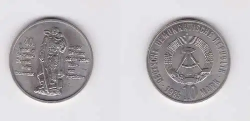DDR Gedenk Münze 10 Mark 40 Jahre Kriegsende 1985 (127110)