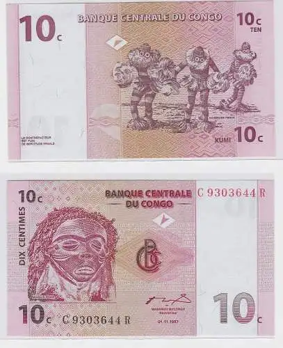 10 Centimes Banknote Banque Centrale du Congo 1997 (123372)