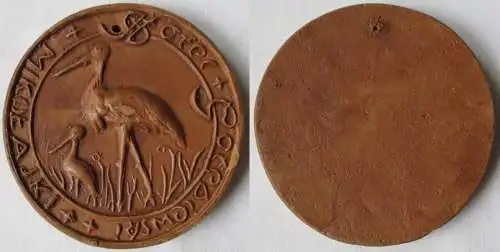 Große Keramik Medaille Polen Golebiewski Hotel MIKOLAJKI (145115)