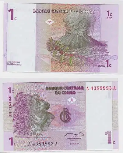 1 Centime Banknote Banque Centrale du Congo 1997 (123382)