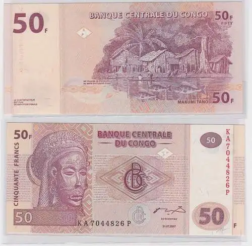 50 Franc Banknote Banque Centrale du Congo 2007 (123413)