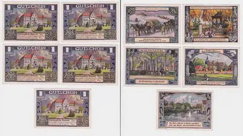 5 Banknoten Notgeld Walsrode Erholungsheim der Gewerkschaft (1922) (123334)