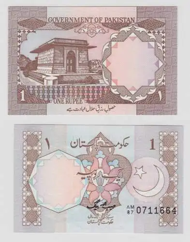 1 Rupee Banknote Pakistan (1983-) kassenfrisch UNC Pick 27b (138156)