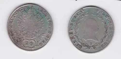 20 Kreuzer Silber Münze RDR Habsburg Österreich Franz II. 1803 (127124)