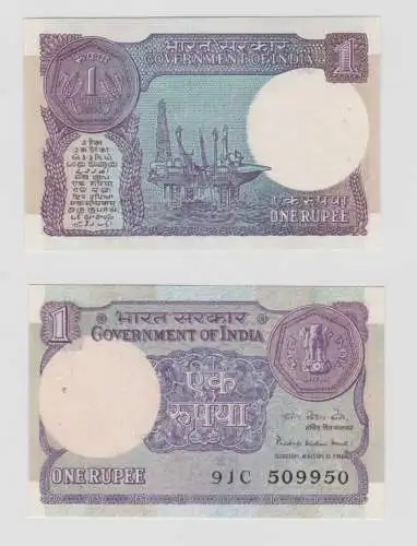 1 Rupie Banknote Indien India 1983-94 Pick 78A bankfrisch UNC (138126)