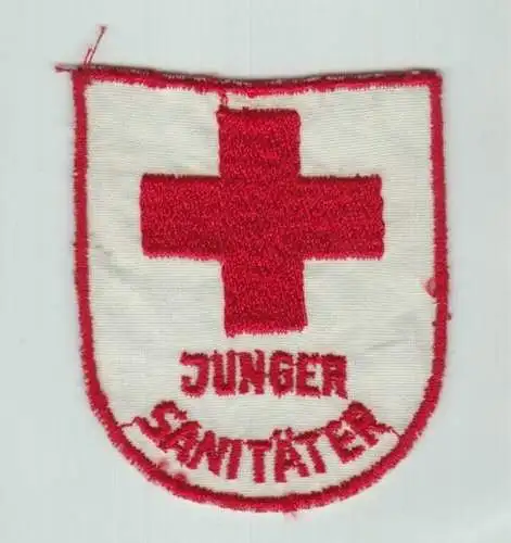 DDR Stoffabzeichen Aufnäher JP Junger Sanitäter DRK Rotes Kreuz (145063)