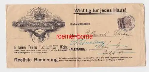82769 Brief Deutsche Post in Marokko Stempel Tanger 1913