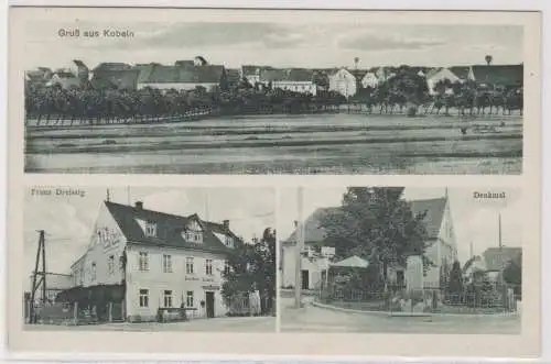 96023 Mehrbild Ak Gruß aus Kobeln Gasthof, Denkmal usw. 1933