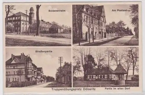 81769 Mehrbild Ak Truppenübungsplatz Döberitz Postamt, Straßenpartie usw. 1932