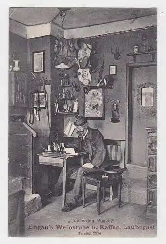 04967 Ak Laubegast Engau´s Weinstube u. Kaffee Concorden-Winkel 1902