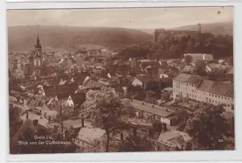 51238 Ak Greiz im Vogtland Blick von der Cloßstrasse 1930