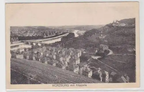 50067 Ak Würzburg mit Käppele 1925