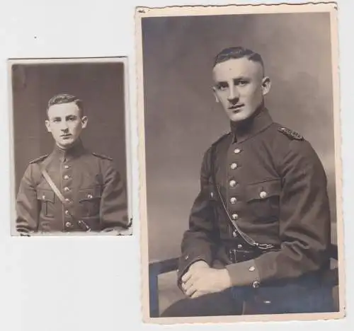 47427 Ak und Foto Sonderhausen Soldat ? in Uniform um 1930