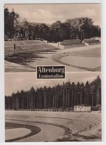 61020 Mehrbild Ak Altenburg Leninstadion 1962
