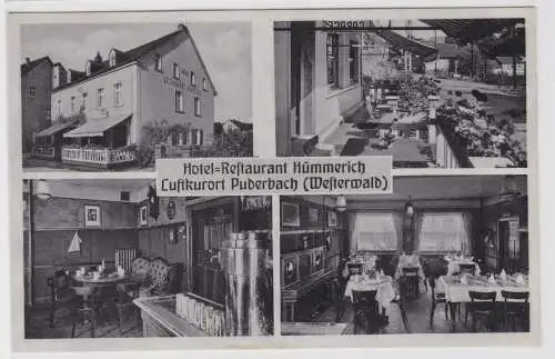 58459 Mehrbild Ak Luftkurort Puderbach (Westerwald) Hotel Restaurant Hümmerich