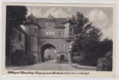 72311 AK Volksgut Vitzenburg - Eingang zur Fachschule für Landwirtschaft 1952