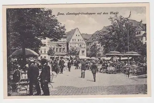 29877 AK Jena - Sonntagsfrühshoppen auf dem Markt um 1930
