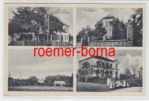 76444 Mehrbild Ak Gruß aus Thalheim Bäckerei, Ehrenmal, Schule usw. um 1930