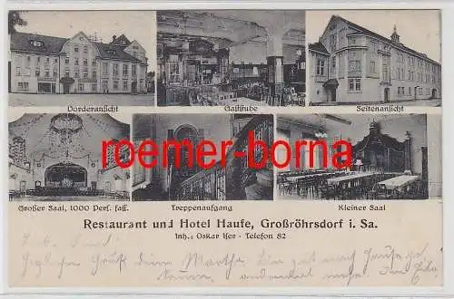 76622 Mehrbild Ak Großröhrsdorf Restaurant und Hotel Haufe 1919