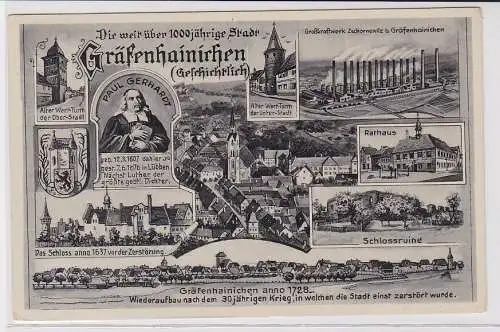 90011 Mehrbild Ak Die weit über 1000 jährige Stadt Gräfenhainichen 1954