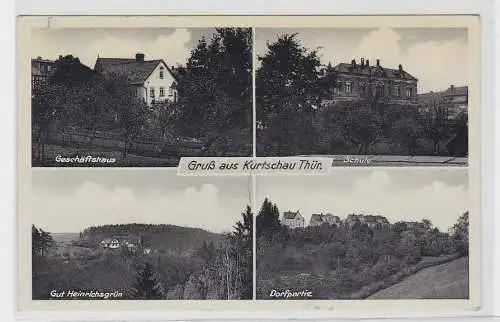 72147 Mehrbild Ak Gruß aus Kurtschau in Thüringen Bäckerei usw. 1940