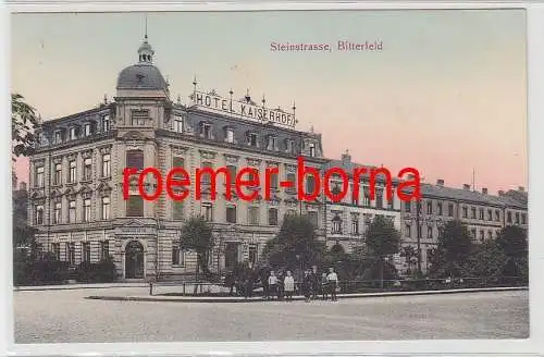75920 Ak Bitterfeld Steinstrasse Hotel Kaiserhof um 1910