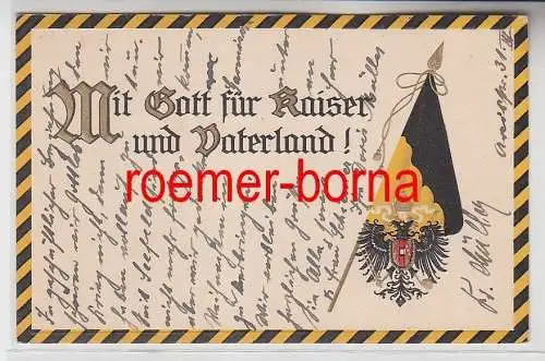 73134 Ak Patriotika Mit Gott für Kaiser und Vaterland! um 1910