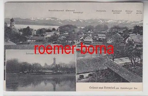 62283 Mehrbild Ak Grüße aus Bernried am Starnberger See 1909
