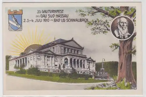 67490 Ak 33.Gauturnfest in Bad Langen Schwalbach 1910