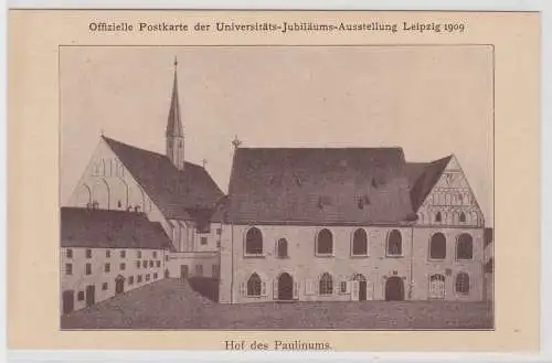 77307 Offizielle Postkarte der Universitätsjubiläumausstellung Leipzig 1909
