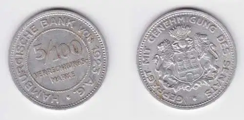 5/100 Verrechnungsmarke 1923 Hamburgische Bank AG (154990)