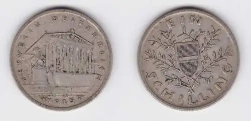 1 Schilling Silber Münze Österreich Parlamentsgebäude 1925 ss (154836)