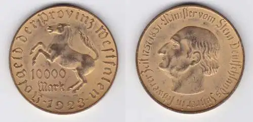 10000 Mark Notgeld der Provinz Westfalen 1923 Jäger N 20b (156347)