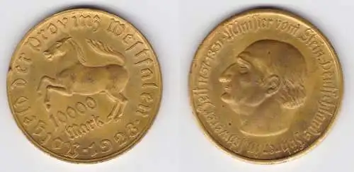 10000 Mark Notgeld der Provinz Westfalen 1923 Jäger N 20a (156359)