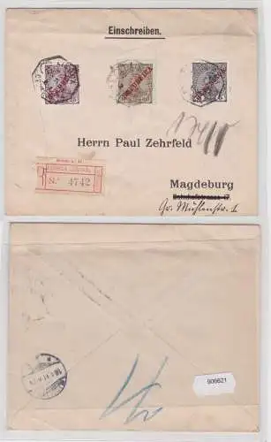 906621 Einschreibebrief Portugal R Lisboa Central - Magdeburg 1911