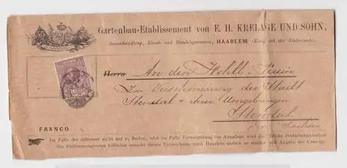 906971 Brief Zudruck Gartenbau-Etablissement von E.H. Krelage und Sohn