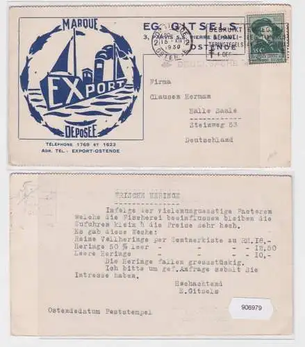 906979 Postkarte Eg. Gitsels Ostende Marque Export Deposee 1930 Belgien