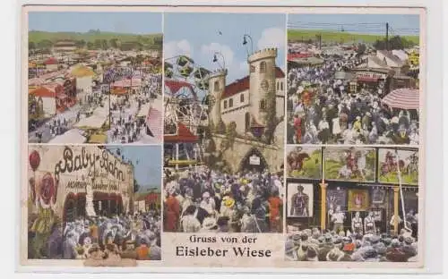 907027 Mehrbild ak Gruss von der Eisleber Wiese um 1910