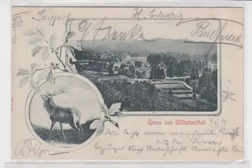 905710 Lithographie Ak Gruss aus Wilhelmsthal 1901