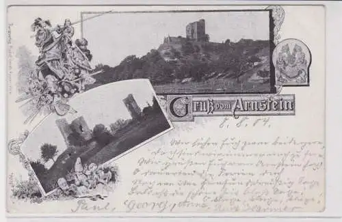 906599 Lithographie Ak Gruss vom Arnstein 1904