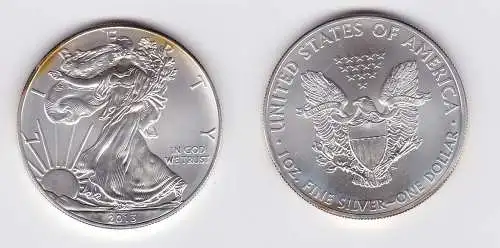 1 Dollar Silber Münze Silver Eagle USA 2013 1 Unze Feinsilber  (124356)