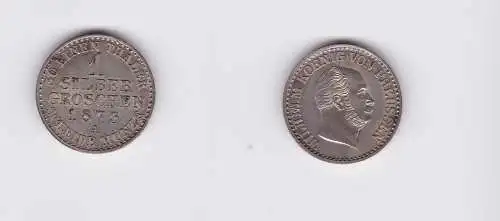 1 Silbergroschen Münze Preussen Wilhelm I. 1873 A (124396)