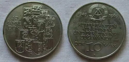DDR Gedenk Münze 10 Mark 40.Jahrestag der DDR 1989 (143302)
