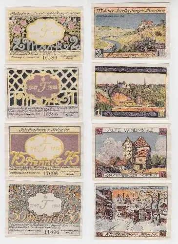 4 Banknoten Notgeld Fürstenberg 1921 (115556)